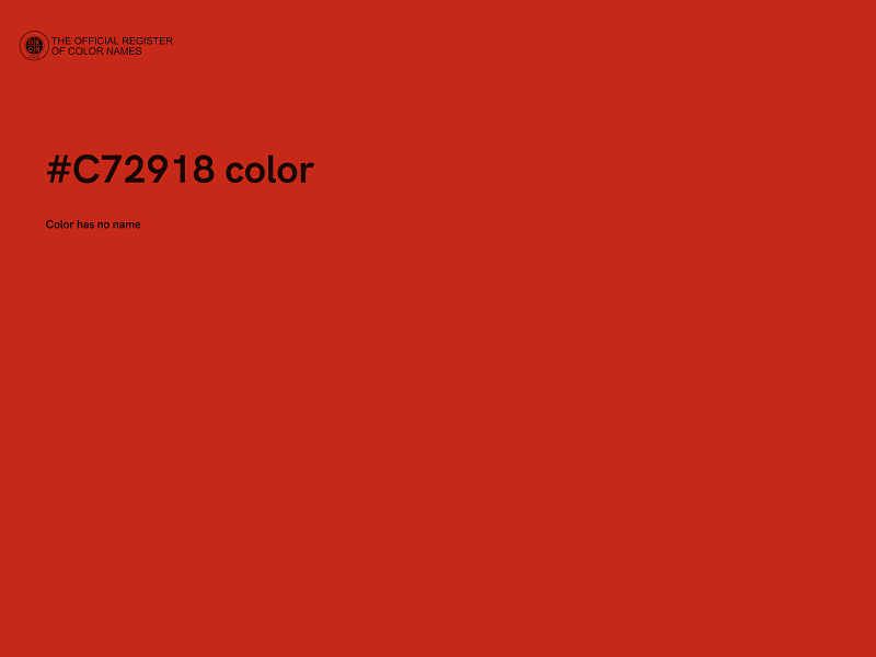 #C72918 color image