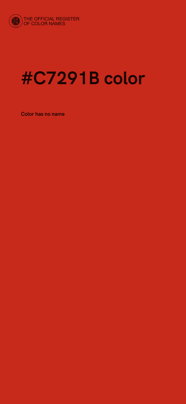 #C7291B color image