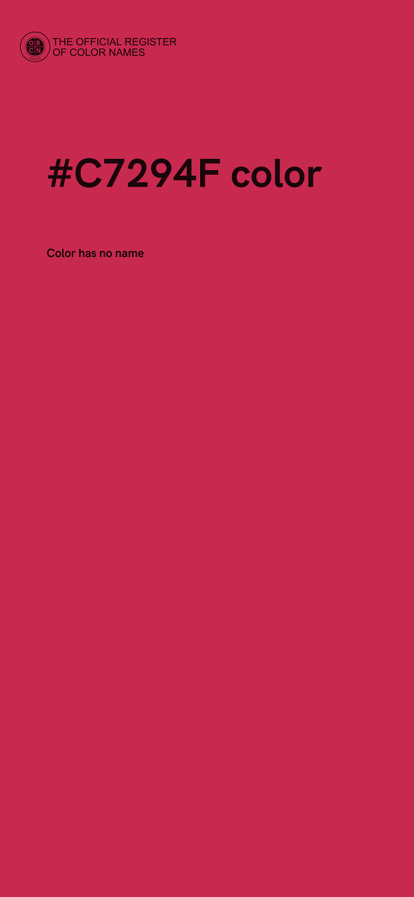 #C7294F color image