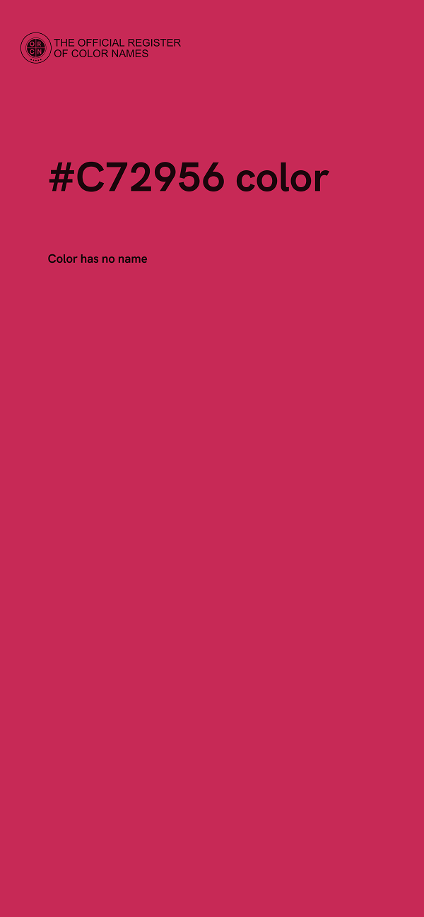#C72956 color image