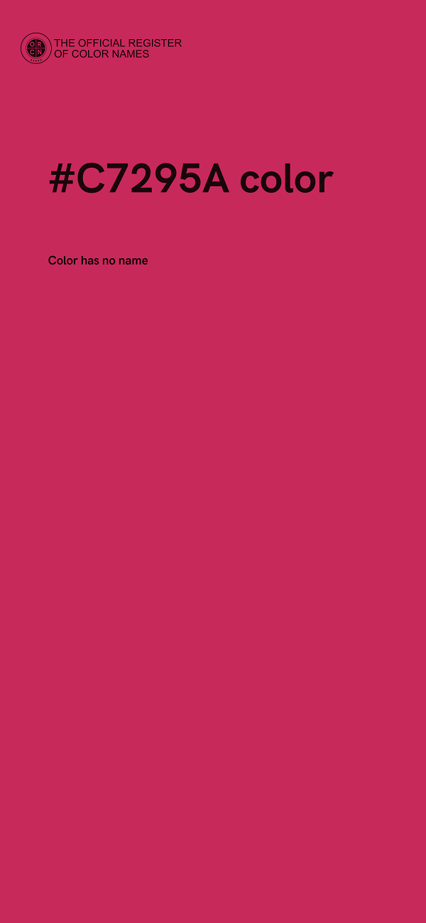 #C7295A color image