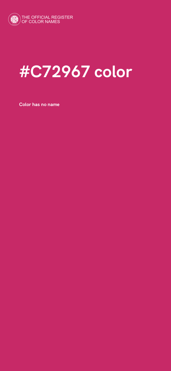 #C72967 color image