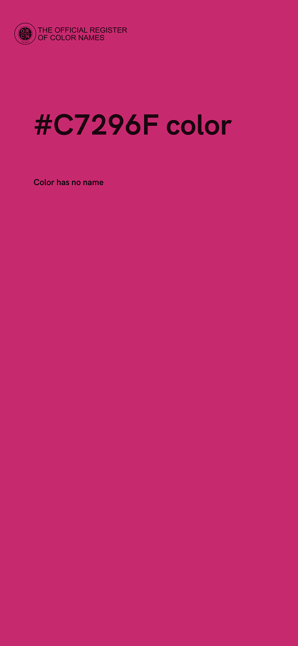 #C7296F color image
