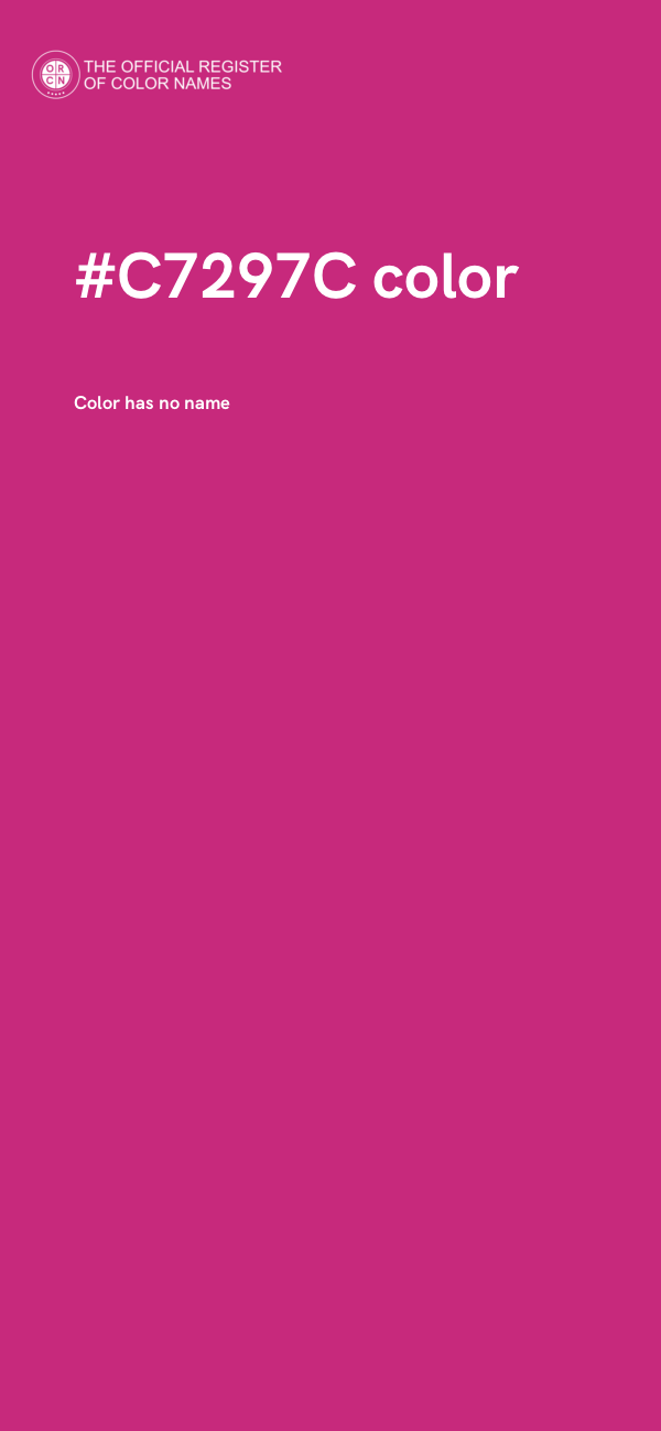 #C7297C color image
