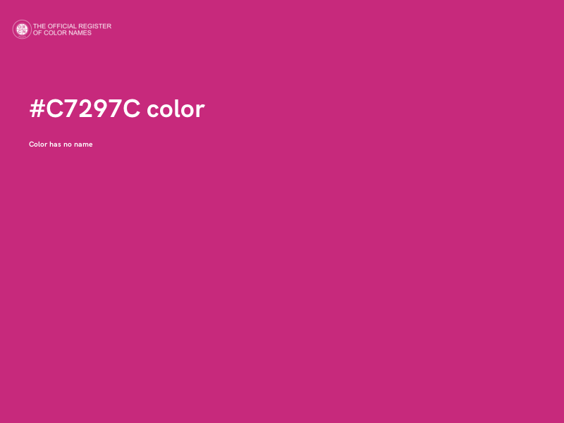 #C7297C color image