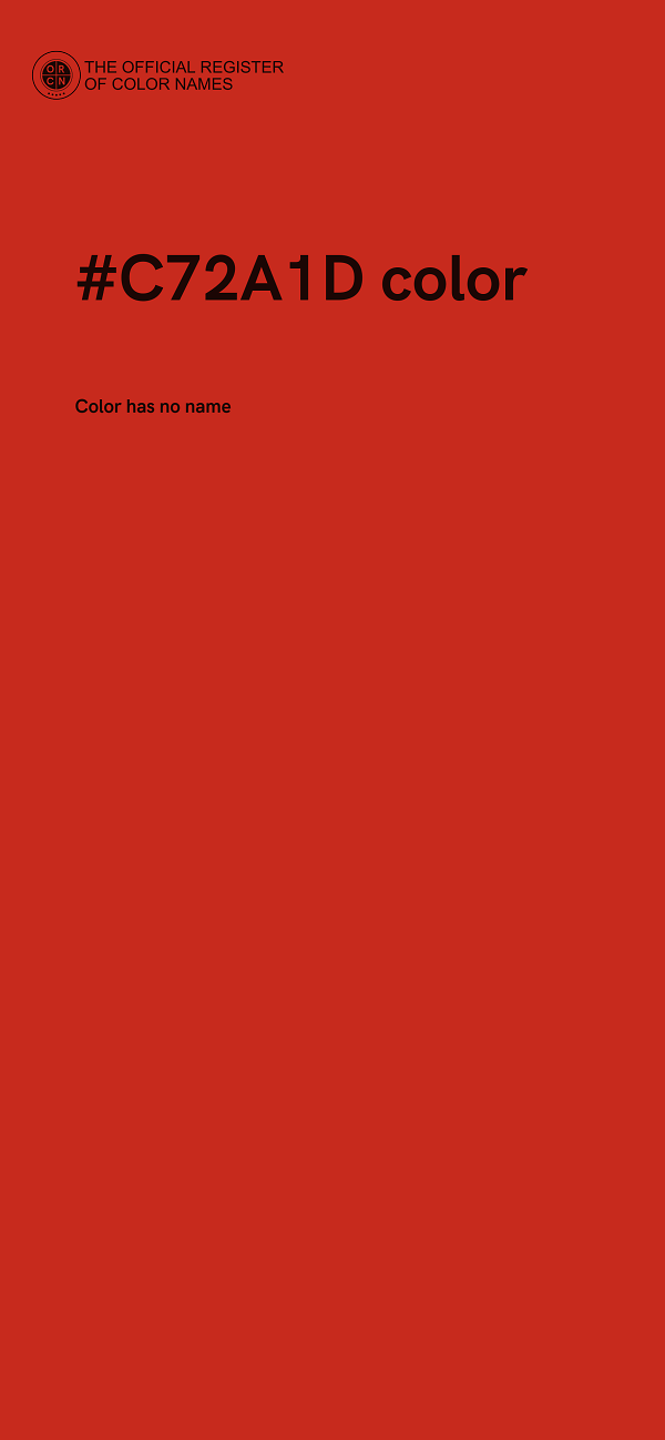 #C72A1D color image