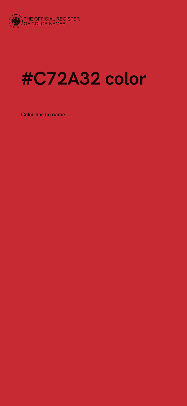 #C72A32 color image