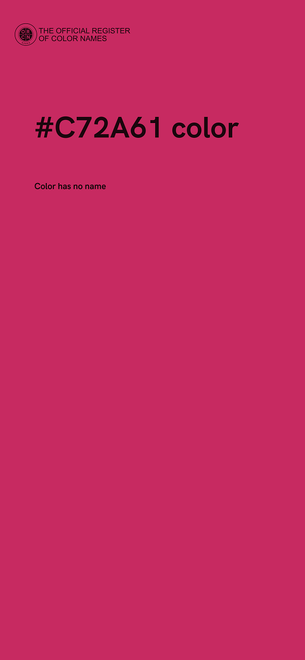 #C72A61 color image