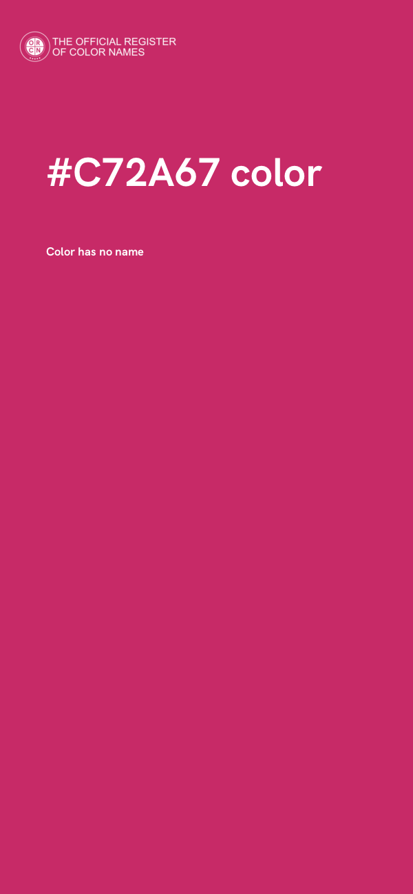 #C72A67 color image