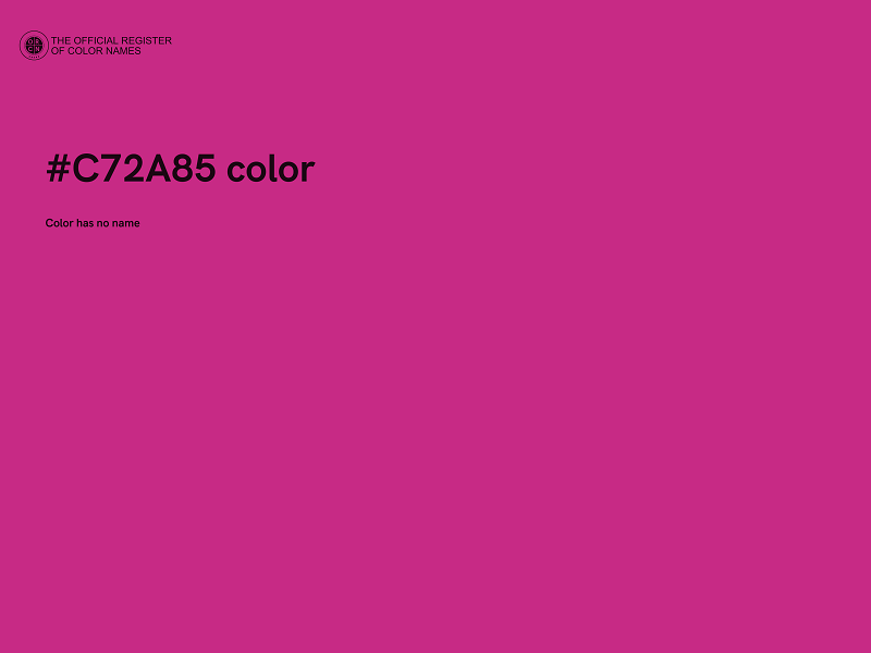 #C72A85 color image