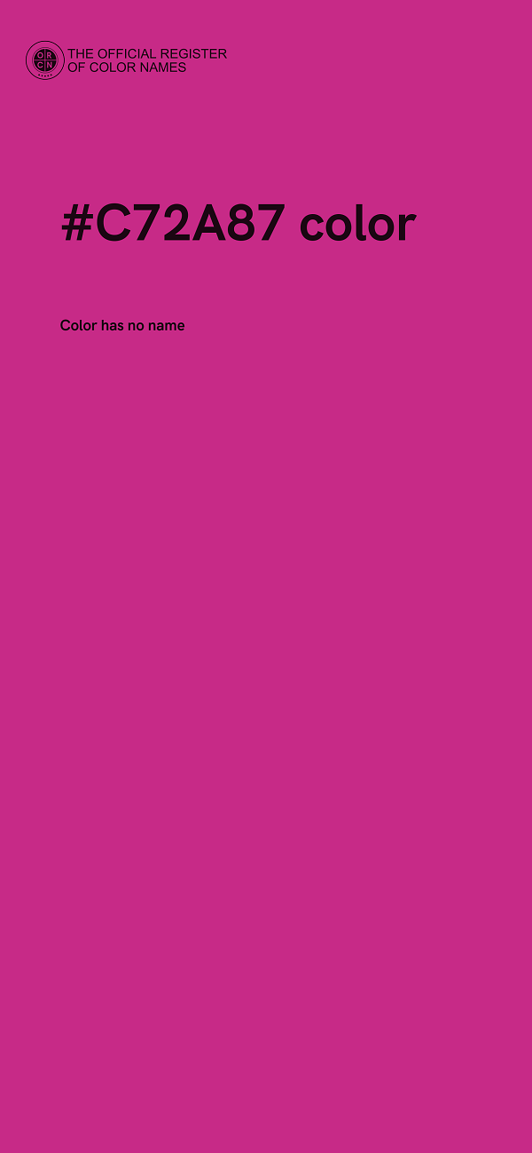 #C72A87 color image