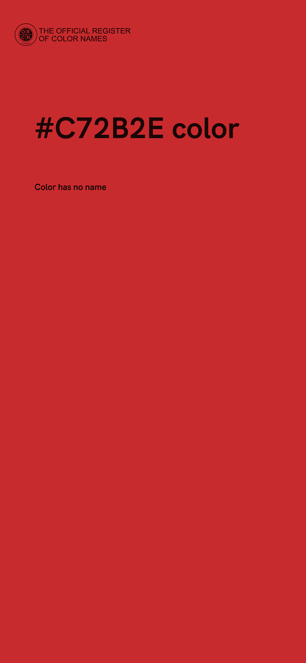#C72B2E color image
