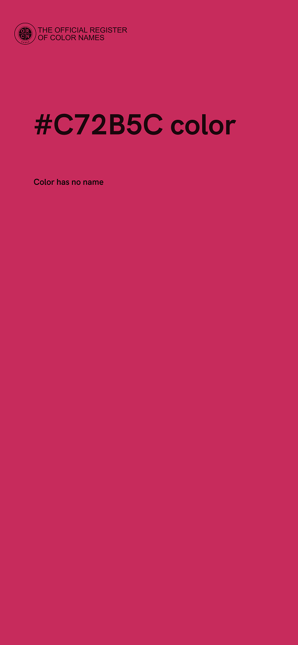 #C72B5C color image