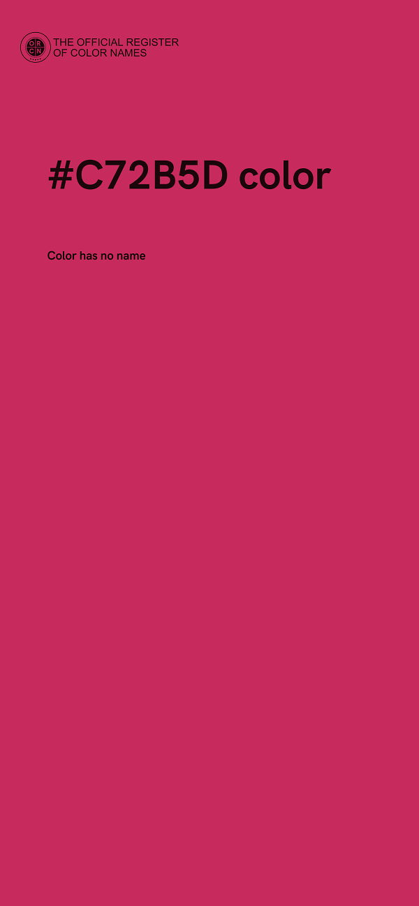 #C72B5D color image