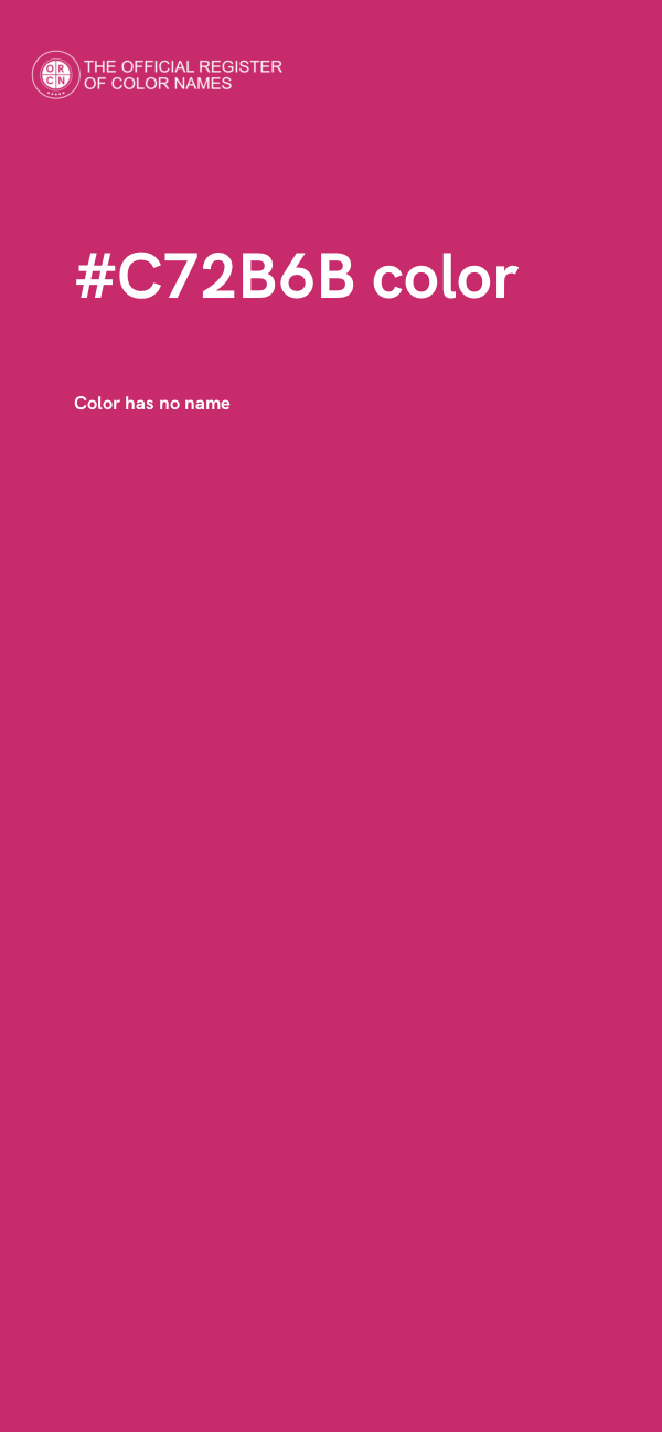 #C72B6B color image