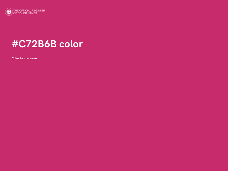 #C72B6B color image