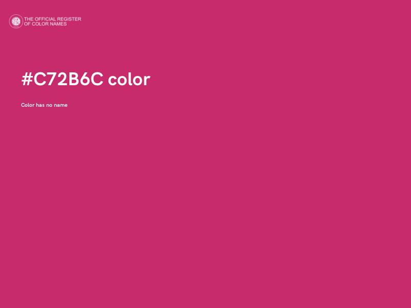 #C72B6C color image
