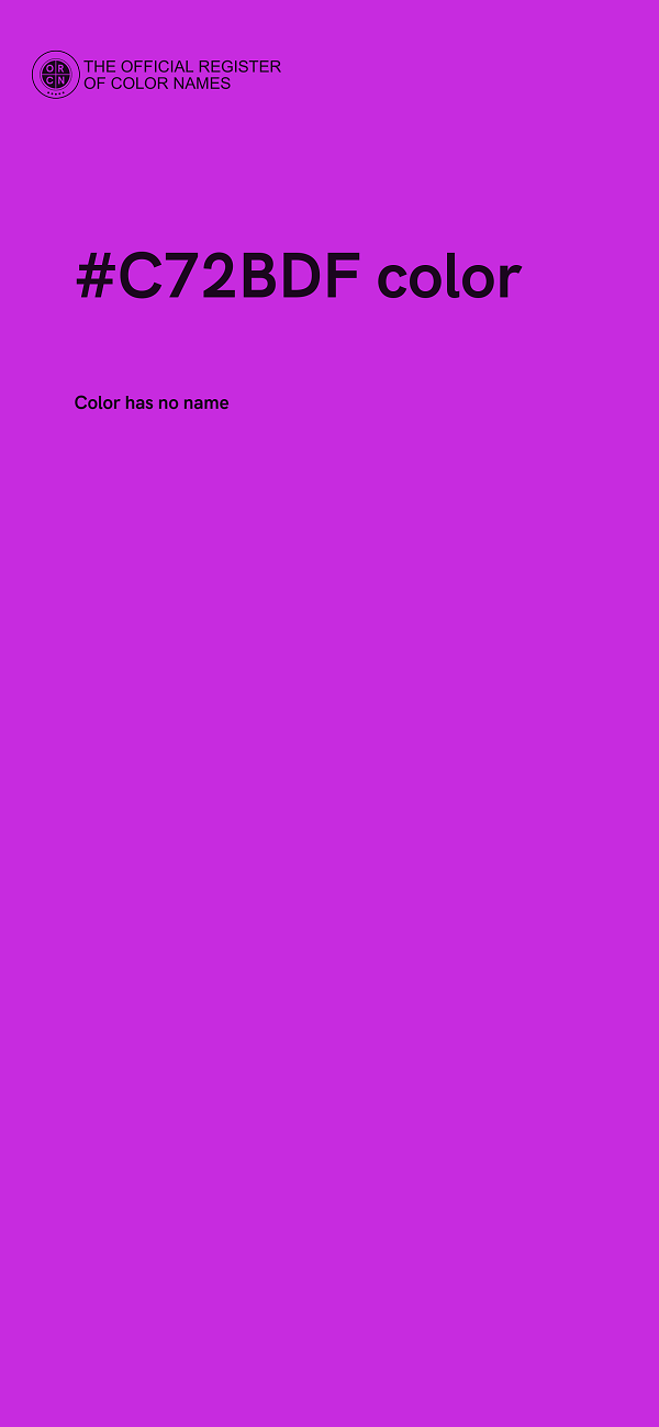 #C72BDF color image