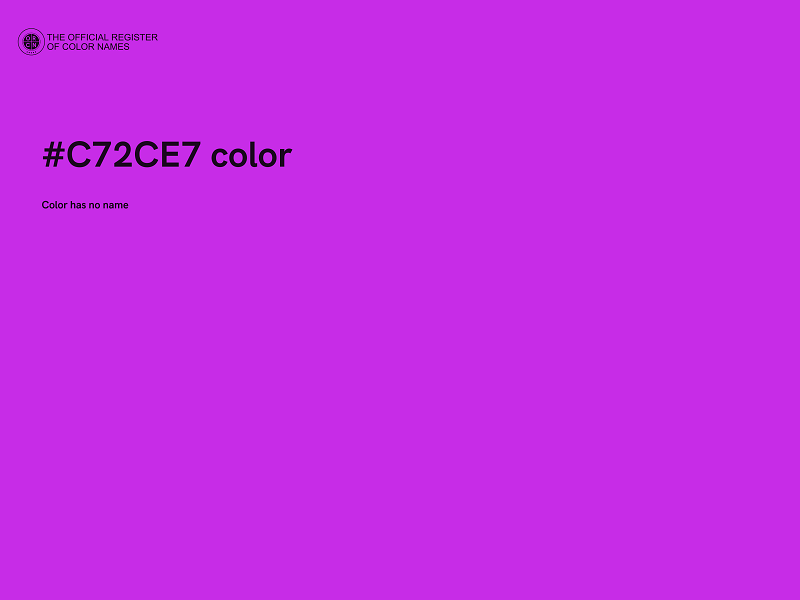 #C72CE7 color image