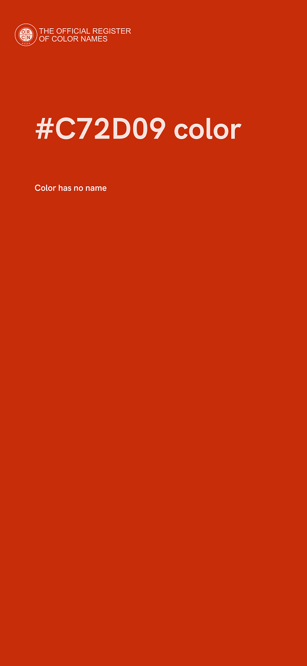 #C72D09 color image