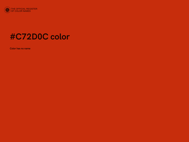 #C72D0C color image