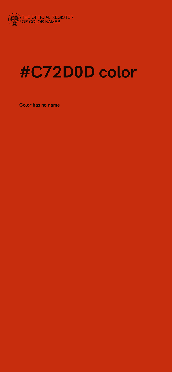 #C72D0D color image