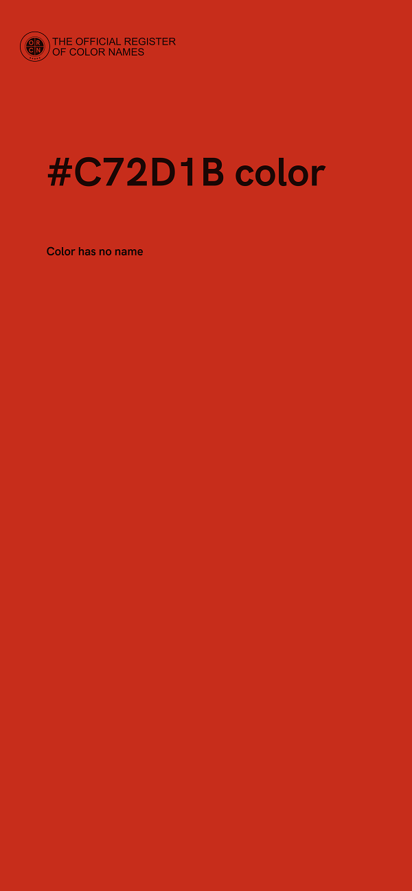 #C72D1B color image