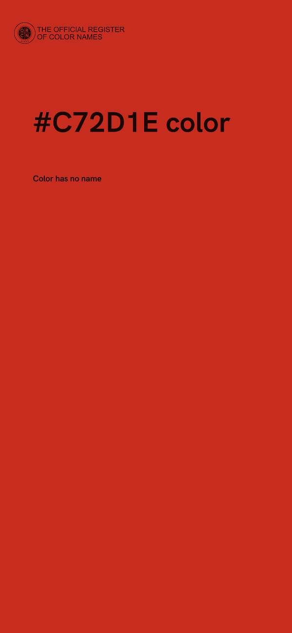 #C72D1E color image
