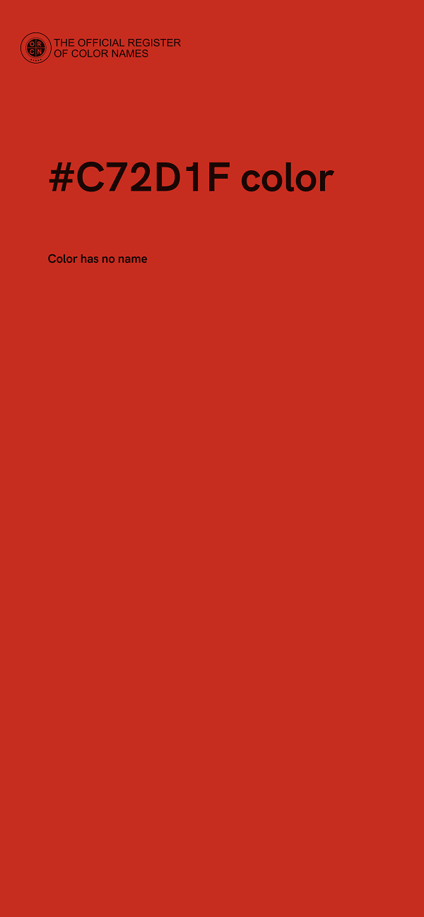 #C72D1F color image