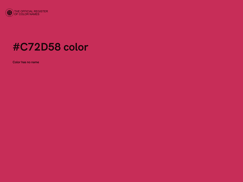 #C72D58 color image