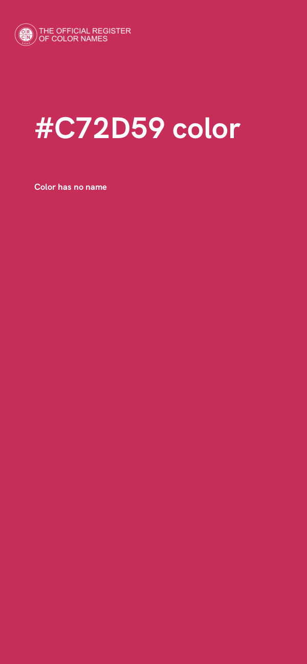 #C72D59 color image