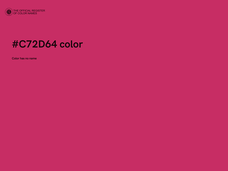 #C72D64 color image