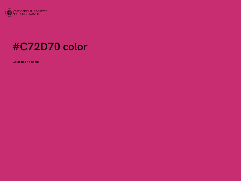 #C72D70 color image