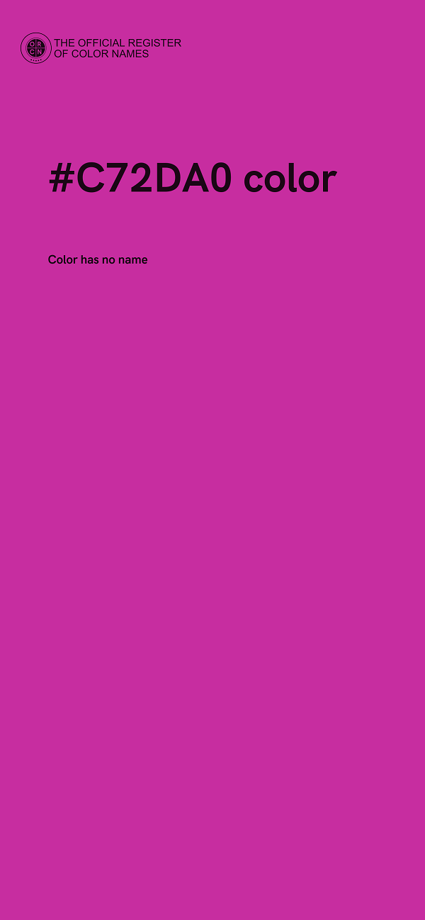 #C72DA0 color image