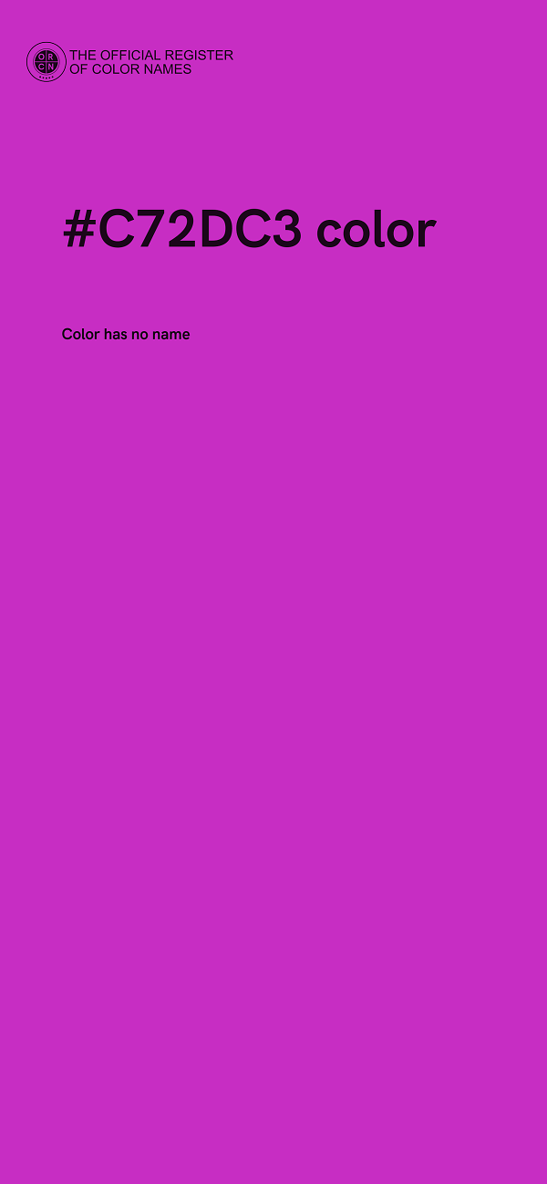 #C72DC3 color image