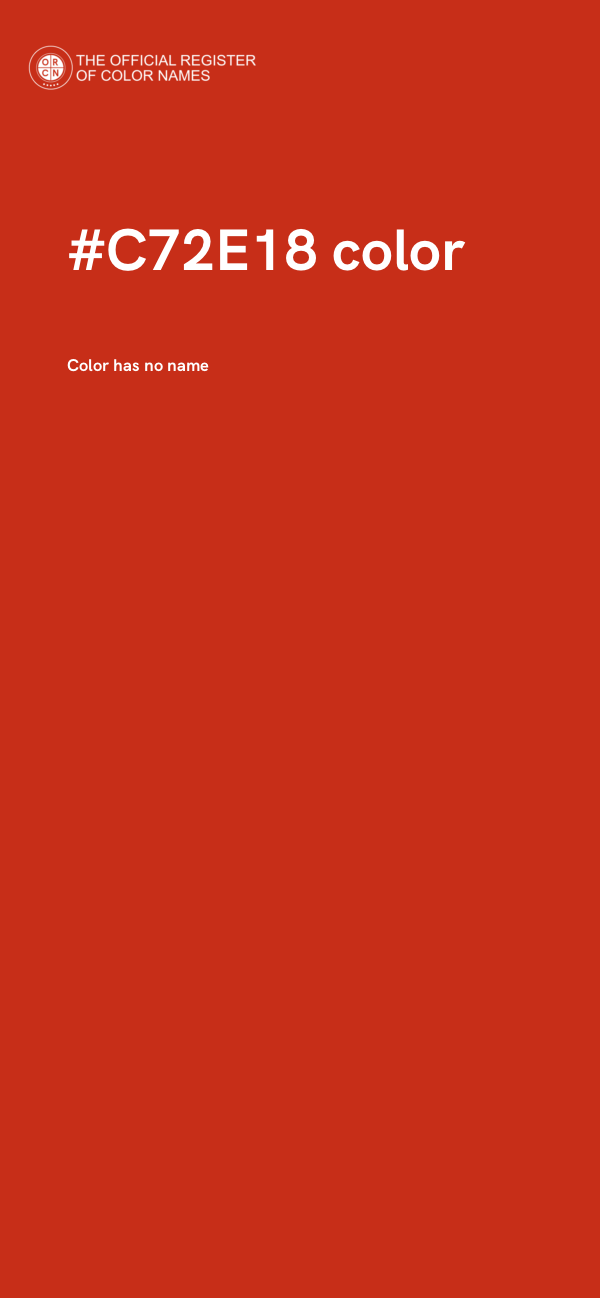 #C72E18 color image
