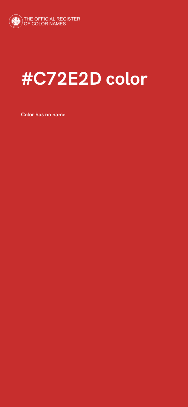 #C72E2D color image