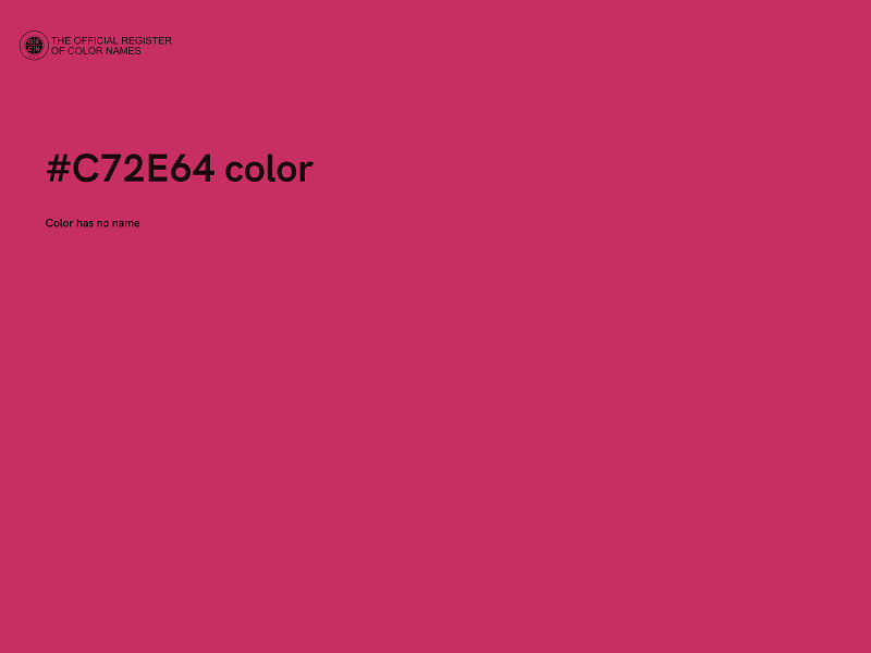 #C72E64 color image