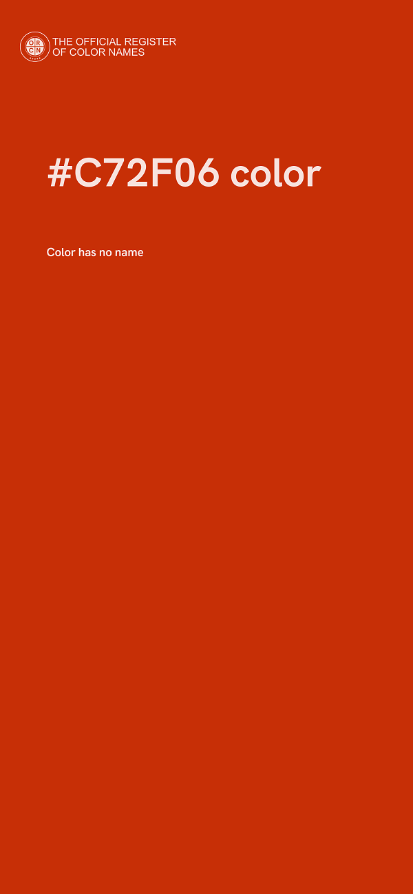 #C72F06 color image