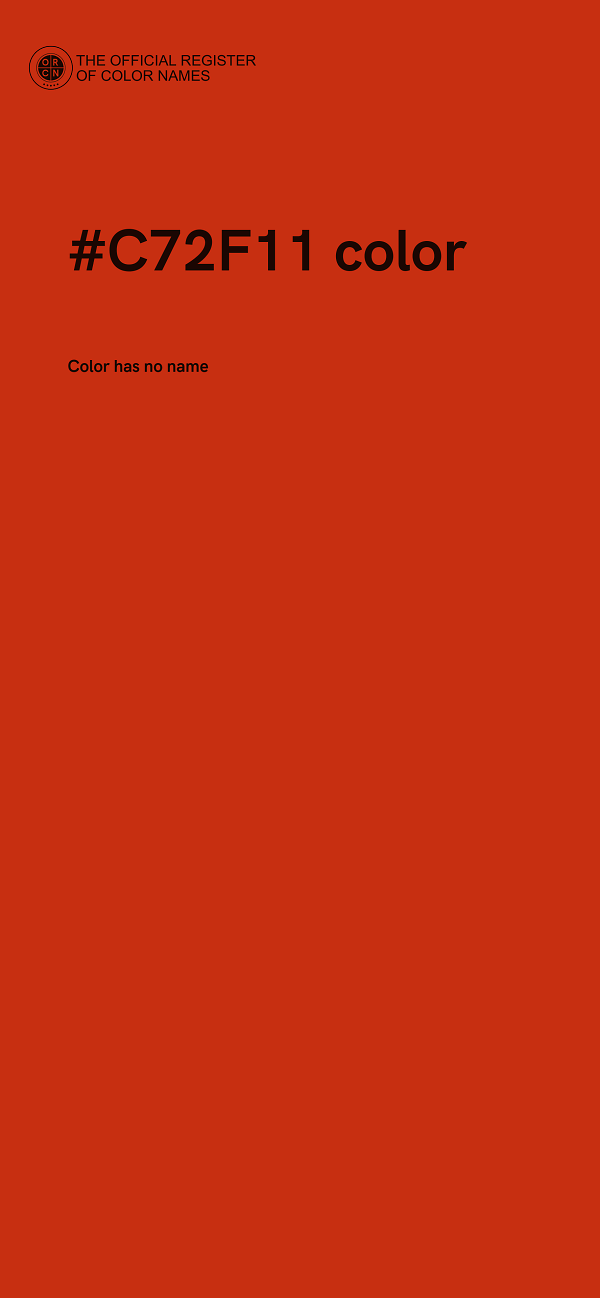#C72F11 color image