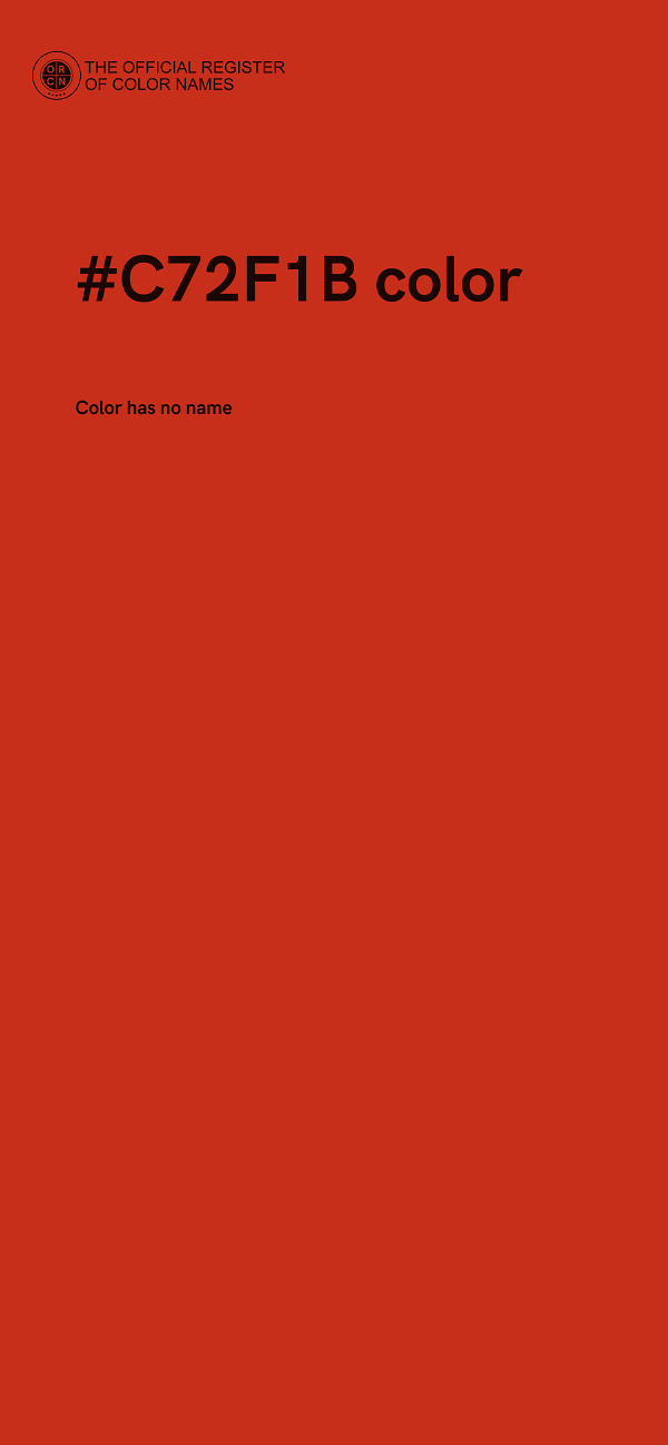 #C72F1B color image