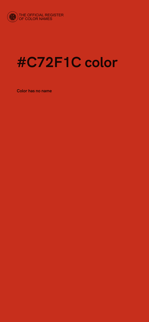 #C72F1C color image