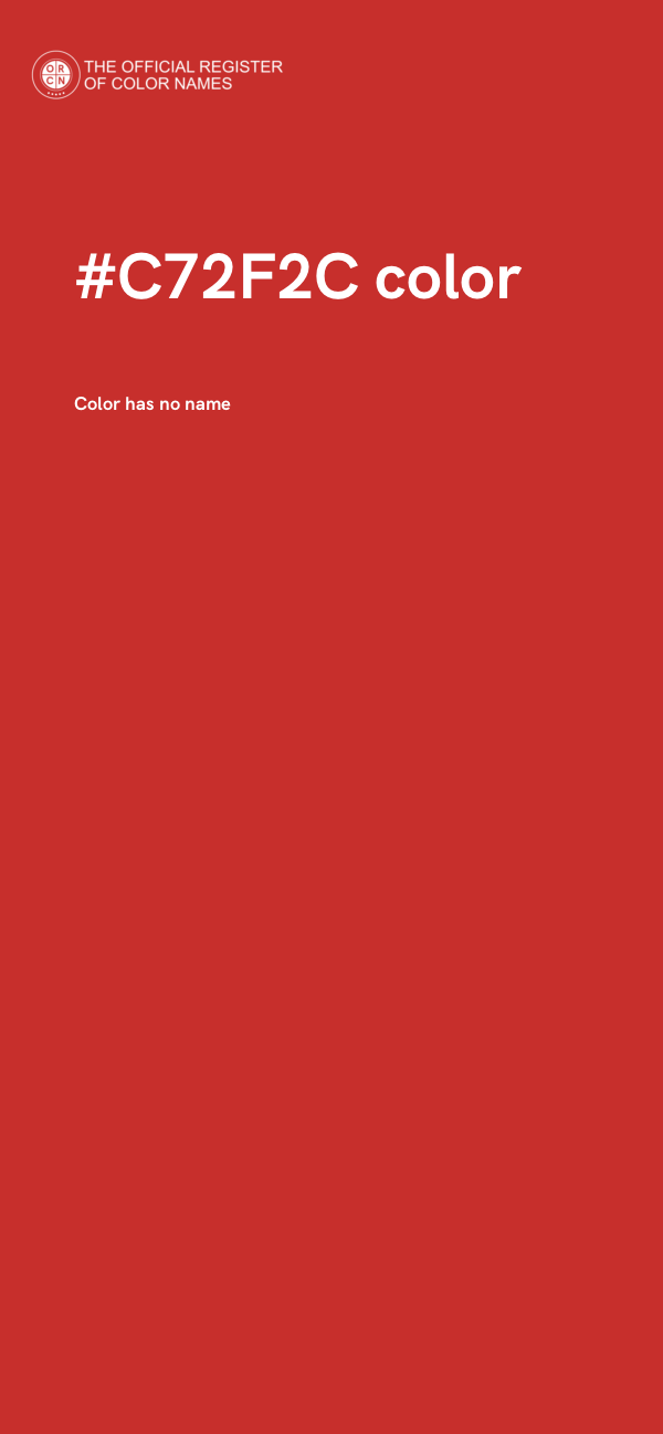 #C72F2C color image