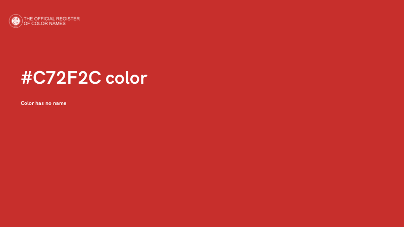#C72F2C color image