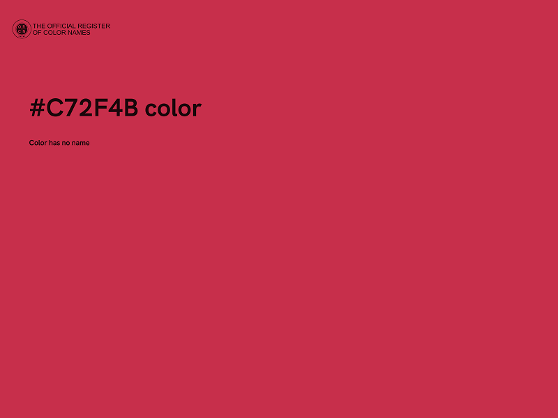 #C72F4B color image