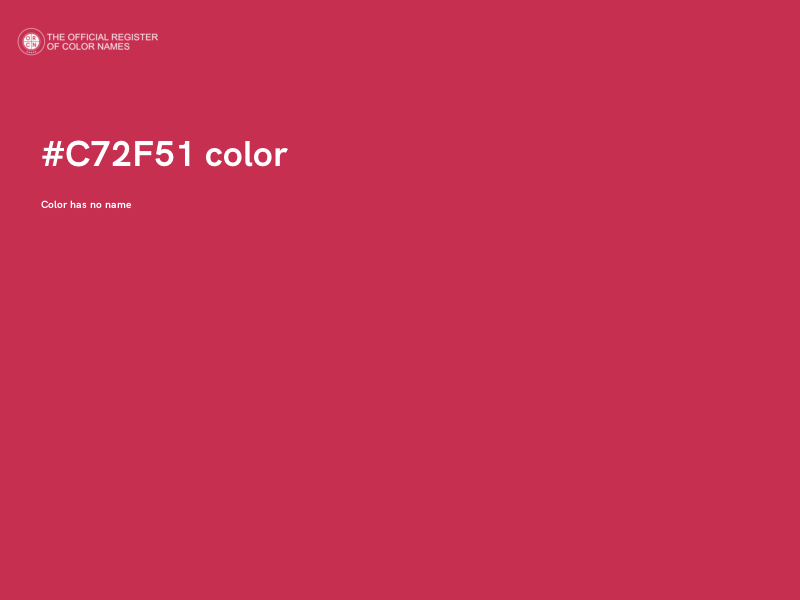 #C72F51 color image