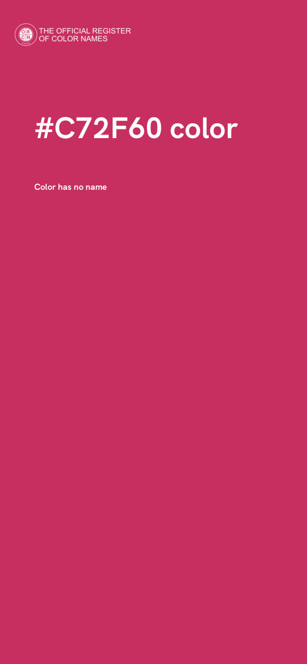 #C72F60 color image