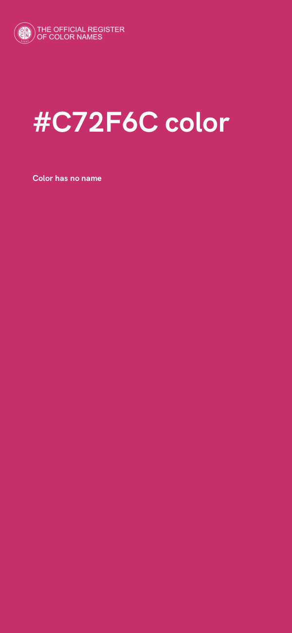 #C72F6C color image