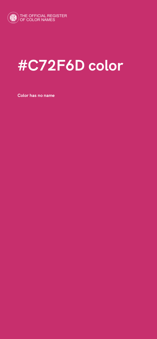 #C72F6D color image