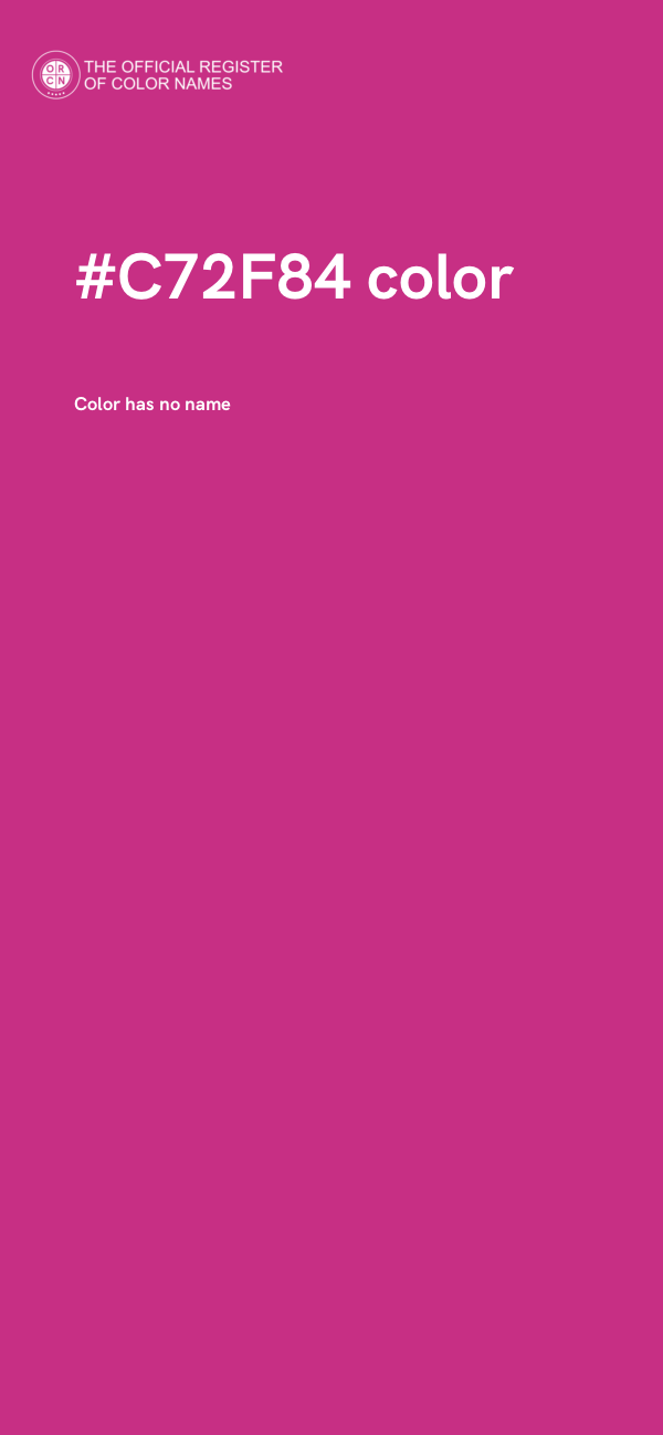 #C72F84 color image